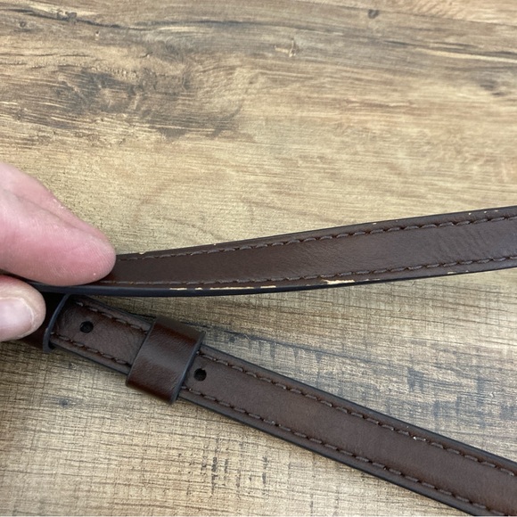 Fossil Jenna Floral Crossbody Canvas Leather Bag Blue Multicolor - Picture 4 of 14